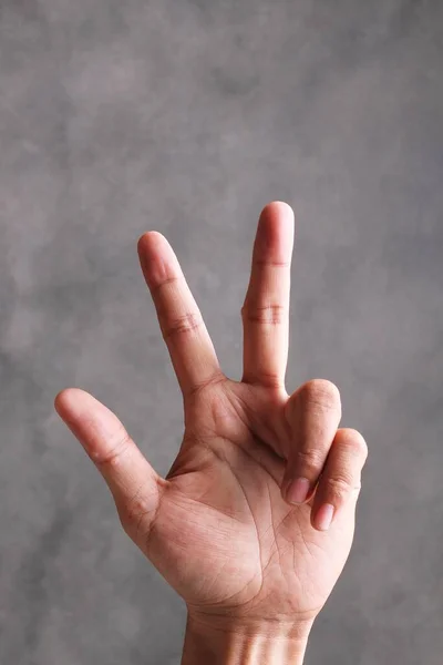 Mão Mostrando Palavra — Fotografia de Stock