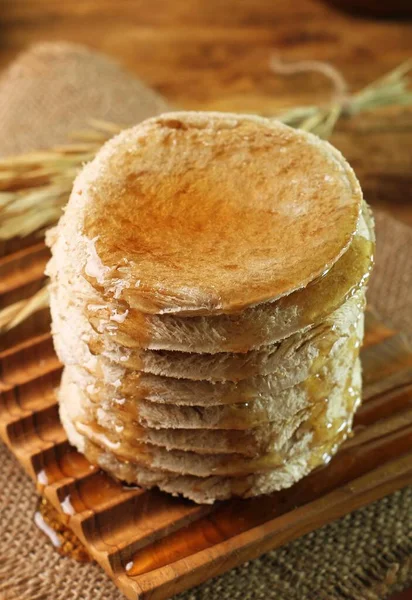 Homemade Pancakes Sesame Seeds — Stock Photo, Image