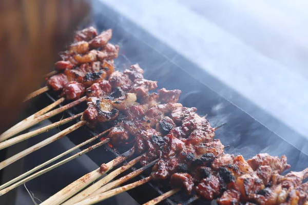 Grilled Meat Skewers Grill — Stock Photo, Image