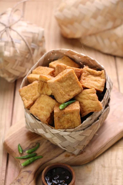 Smažené Tofu Zelenina — Stock fotografie