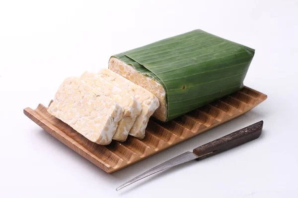 Tofu Arroz Pegajoso Fundo Branco — Fotografia de Stock