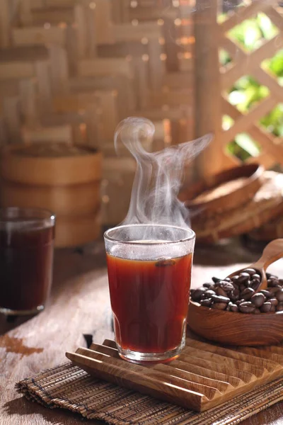 Чашка Кофе Чай Деревянном Столе — стоковое фото