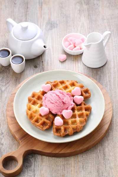 Delicious Breakfast Chocolate Strawberry — Stock Photo, Image