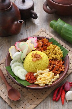 Lezzetli Asya yemeklerinin yakın görüntüsü