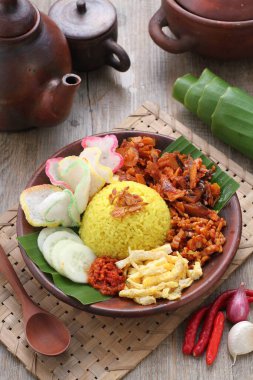 Lezzetli Asya yemeklerinin yakın görüntüsü