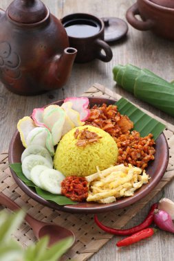 Lezzetli Asya yemeklerinin yakın görüntüsü