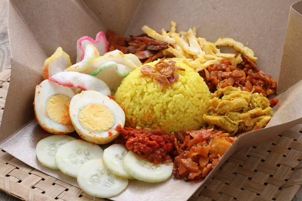 Nourriture Indonésienne Nourriture Indonésienne Est Faite Partir Des Ingrédients — Photo
