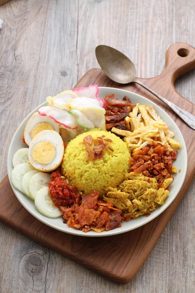 Ένα Πιάτο Ινδονησιακό Φαγητό — Φωτογραφία Αρχείου