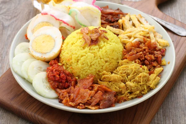 Gebratenes Huhn Biryani Mit Reis Thailändischem Essen — Stockfoto