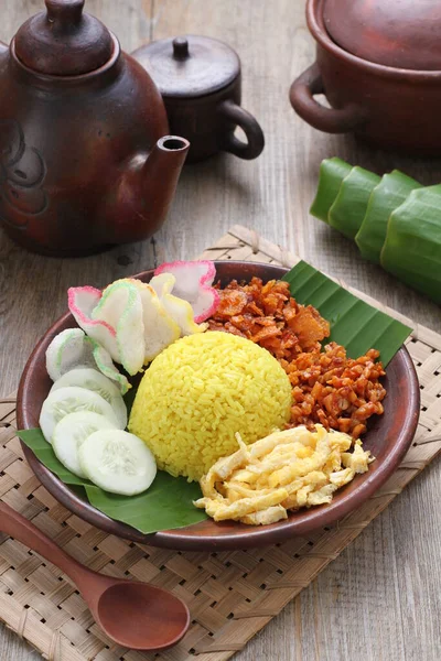 Thajské Jídlo Rýže Kuřecí Polévka Detailní Záběr — Stock fotografie