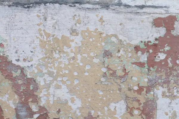 Oude Grunge Muur Verweerd Gebarsten Gekrast Schilferend Stenen Oppervlak — Stockfoto