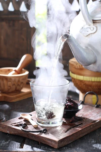 Китайская Чайная Церемония Горячий Напиток — стоковое фото