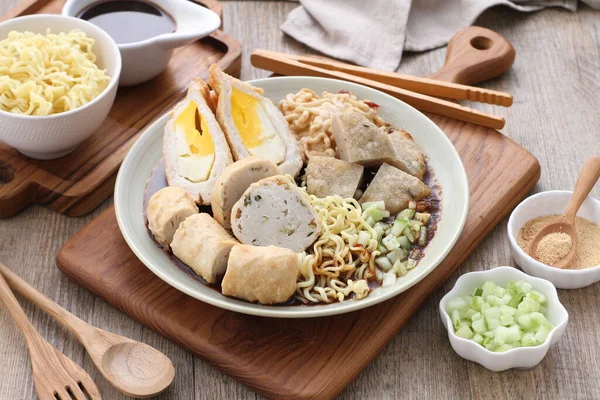 Nourriture Traditionnelle Chinoise Porc Asiatique Soupe Riz Porc — Photo