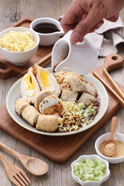 Geleneksel Kore Yemekleri Gyogjang Soya Sosu Pirinç — Stok fotoğraf
