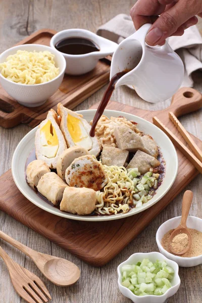 Корейская Кухня Жареный Рис Курица — стоковое фото