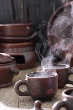 Çay, içecek, içecek ve çaydanlık. 