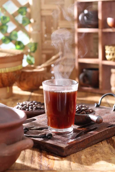 Turecka Herbata Kawą Stole — Zdjęcie stockowe