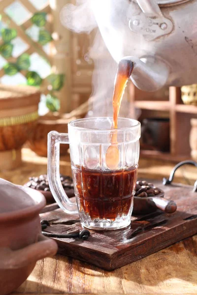 Chá Estilo Chinês Com Bebida Quente — Fotografia de Stock