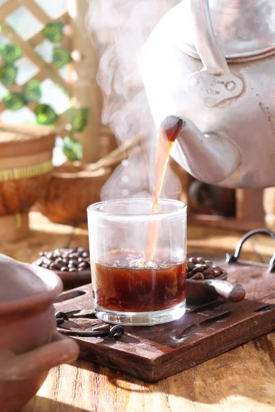 Filiżanka Kawy Gorący Napój — Zdjęcie stockowe