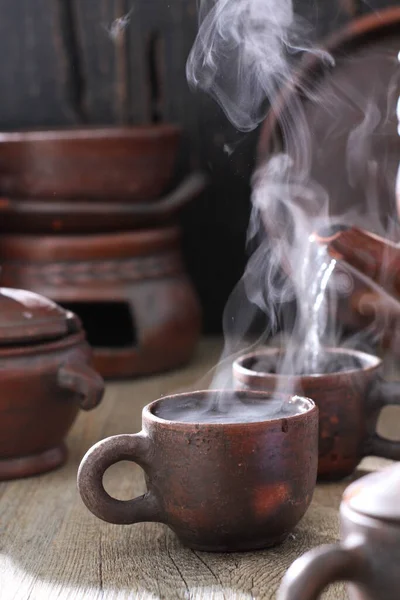 Çay Demliği Sıcak Içecek — Stok fotoğraf