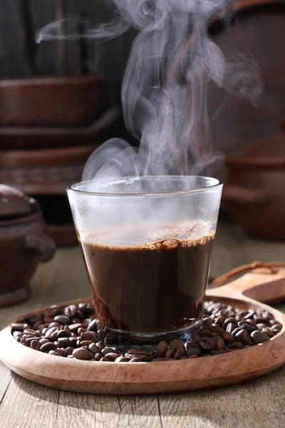 Чашка Кофе Горячим Шоколадом — стоковое фото