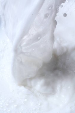 Beyaz süt dokusunu kapat 