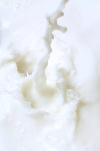 Närbild Mjölk Stänk — Stockfoto
