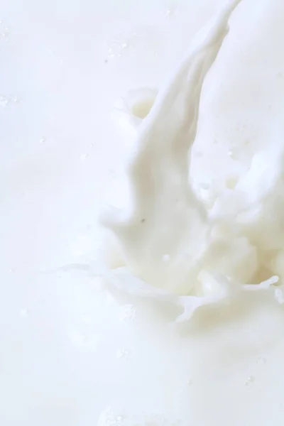 Färsk Mjölk Stänk Stänk Mjölk Eller Vätska — Stockfoto