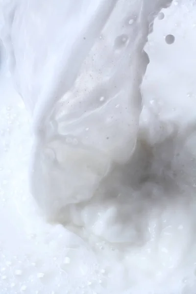 Крупним Планом Вид Текстуру Білого Молока — стокове фото