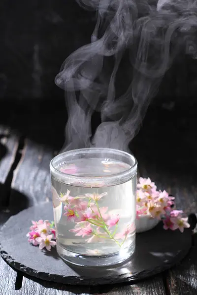 Herbata Kwiatem Starym Stylu — Zdjęcie stockowe