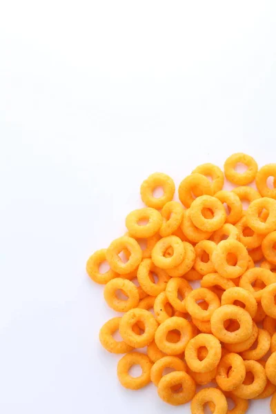 Tasty Orange Pretzels White Background — Stock Photo, Image