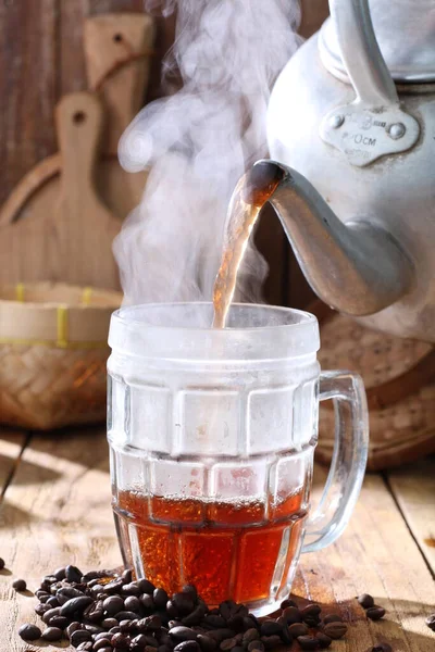 Chá Preto Bebida Quente — Fotografia de Stock