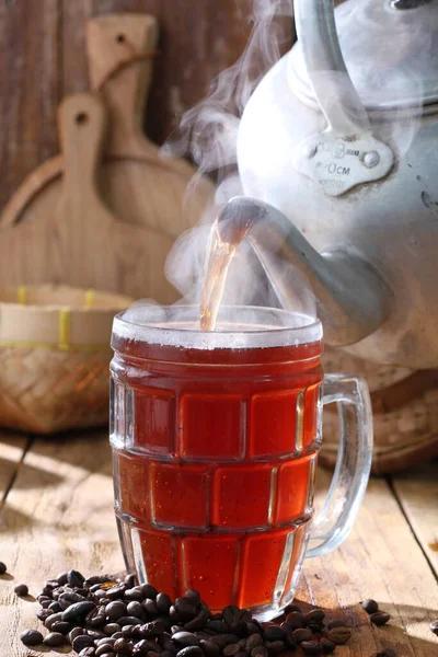 Горячий Чай Чашке — стоковое фото