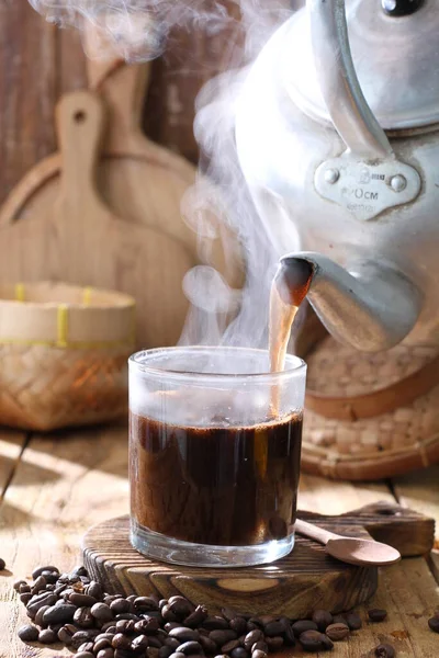 Kávé Csésze Kávébabbal — Stock Fotó