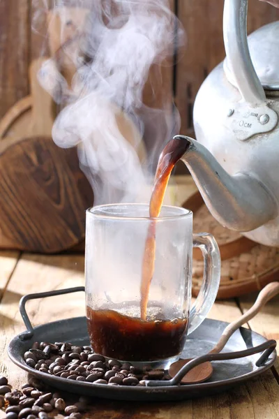 Chá Quente Com Leite — Fotografia de Stock