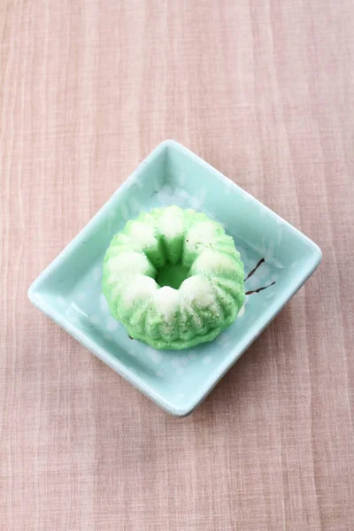 Putu Ayu Kuchen Ist Ein Kuchen Aus Verarbeitetem Reismehl Mit — Stockfoto