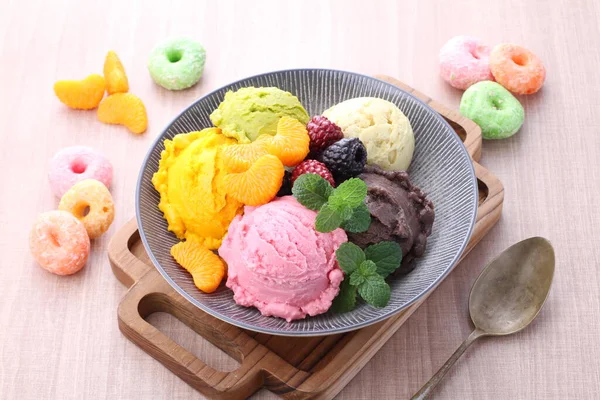 Bile Înghețată Fructe — Fotografie, imagine de stoc