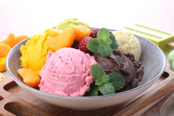 Корейське Традиційне Десертне Морозиво Морозиво — стокове фото