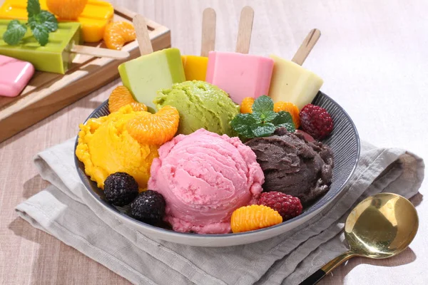 Korean Food Dessert Ice Cream Cake Ice Cream — Stock Photo, Image