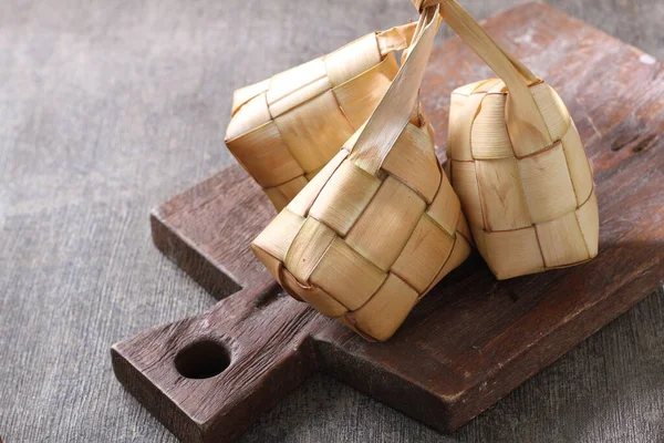 Thailändischer Reis Klebreis Auf Holzbrett — Stockfoto