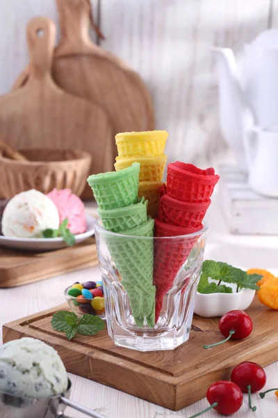 Masada Renkli Dondurma Var — Stok fotoğraf