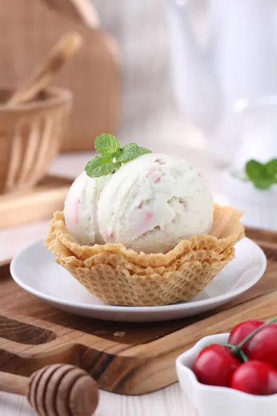 Морозиво Вафельні — стокове фото
