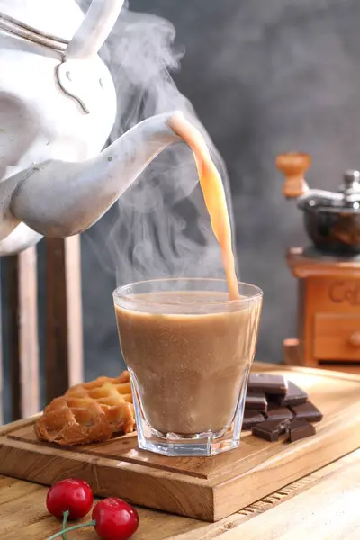 Kávé Koktél Kávé — Stock Fotó