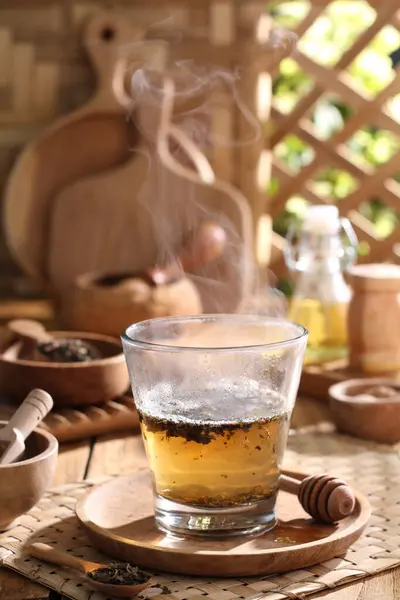 Masadaki Fincanda Çay — Stok fotoğraf