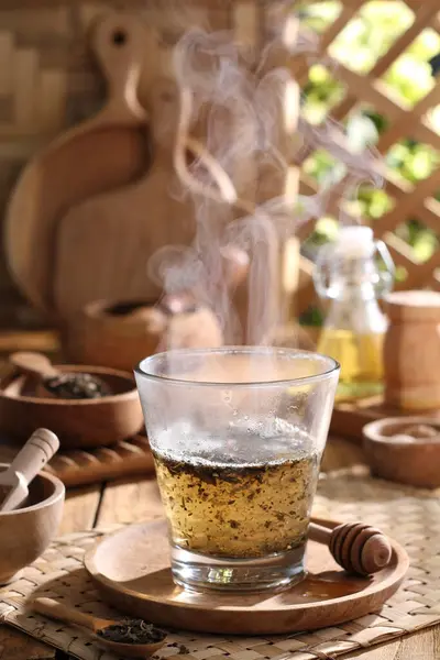 Çay Seremonisi Çaydanlık Bir Fincan Çay — Stok fotoğraf