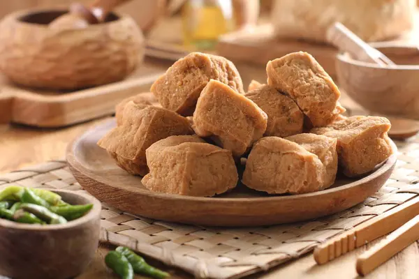 Tofu Chinês Com Molho Soja — Fotografia de Stock