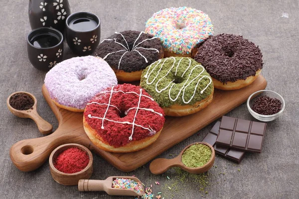 Donuts Farklı Türleri — Stok fotoğraf