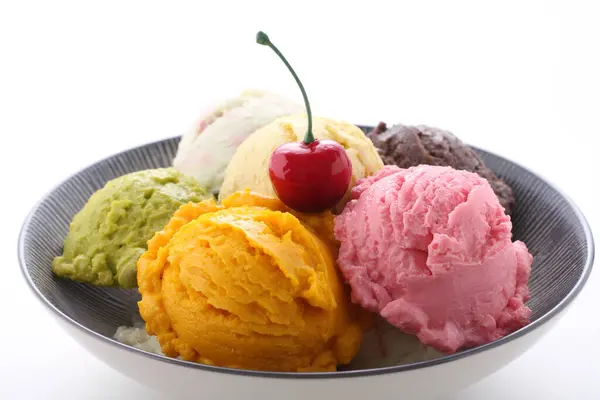Παγωτό Φρούτα Και Μούρα — Φωτογραφία Αρχείου