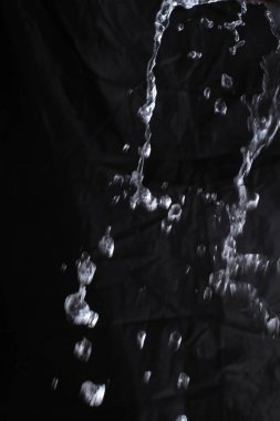 Siyah beyaz boyalı soyut arkaplan