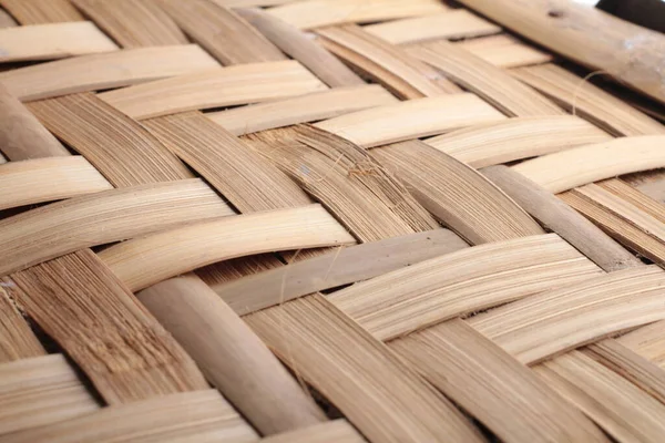 Bambusový Koš Textury Pozadí — Stock fotografie